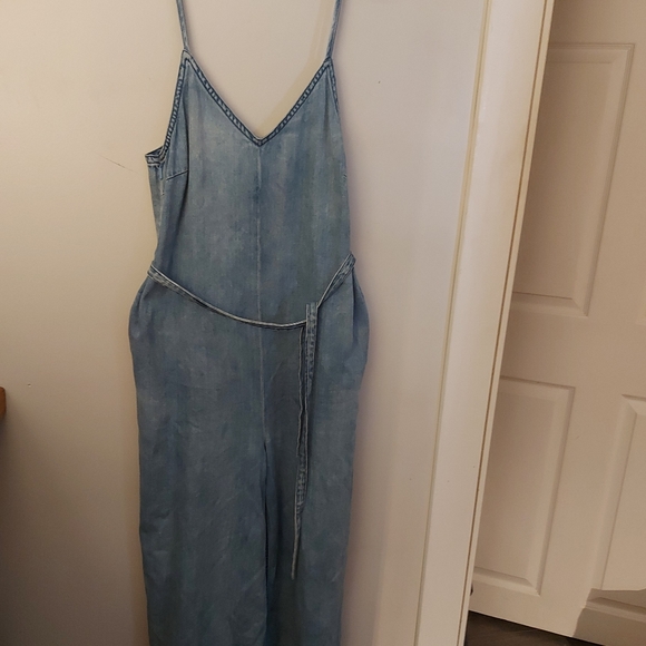 Frank and Oak Wide Legged Denim Jumpsuit - Picture 5 of 9